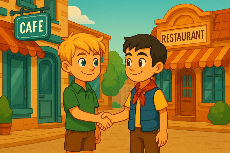 A cozy street full of friendly restaurants — including yours!